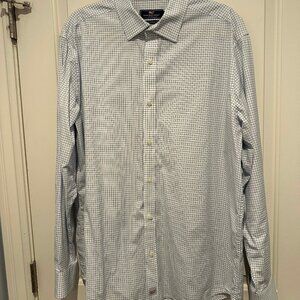 Vineyard Vines Classic Fit Cooper Shirt Mens XL - Navy and white check